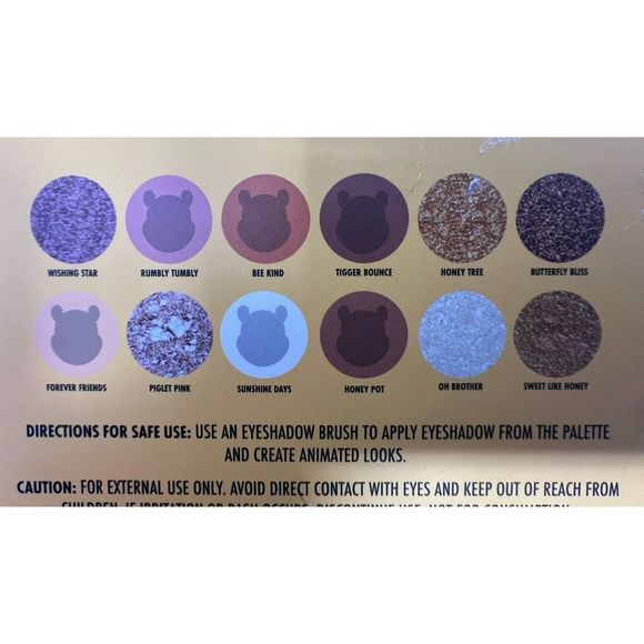 New Disney - Winnie The Pooh - 12 Eyeshadow Palette With Mirror - 0.56 oz - Picture 3 of 3